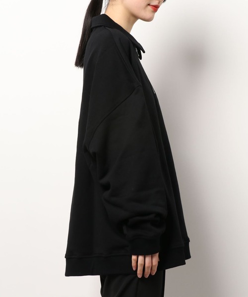 DANKE SCHON（ダンケシェーン）の「DankeSchon/ダンケシェーン/ハーフジップスウェット（スウェット・レディース・ブラック/ブルー/グリーン・FREE）」の6枚目の写真