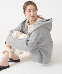 U by SPICK&SPAN | ワッフルZIPフーディー◆(パーカー)