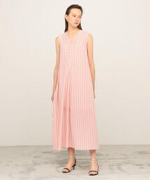 BALLSEY | ダブルストライプ ノースリーブロングワンピース(ワンピース)