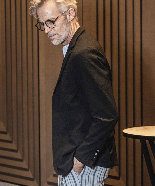 1PIU1UGUALE3 RELAX(ウノピゥウノウグァーレトレ)シアサッカージャケット