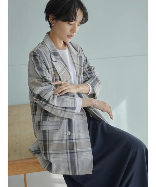 AMERICAN HOLIC(アメリカンホリック)の「Wボタンテーラードジャケット2(テーラードジャケット・レディース・チェック・M/L)」の22枚目の写真