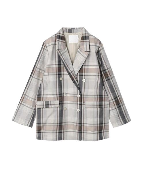 AMERICAN HOLIC(アメリカンホリック)の「Wボタンテーラードジャケット2(テーラードジャケット・レディース・チェック・M/L)」の13枚目の写真