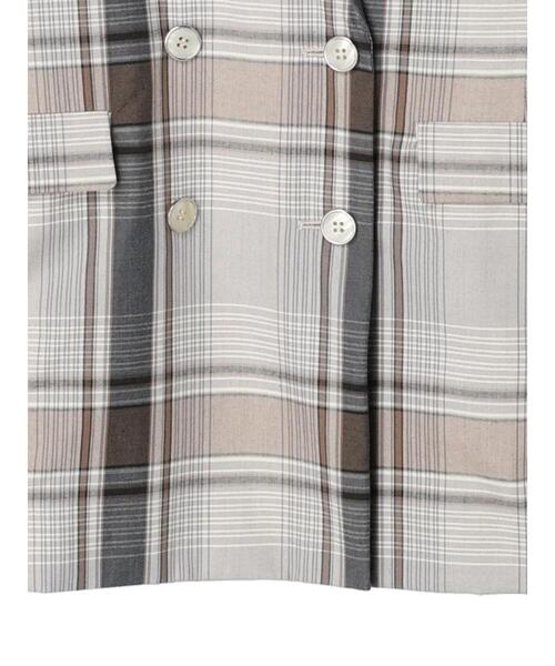 AMERICAN HOLIC(アメリカンホリック)の「Wボタンテーラードジャケット2(テーラードジャケット・レディース・チェック・M/L)」の9枚目の写真