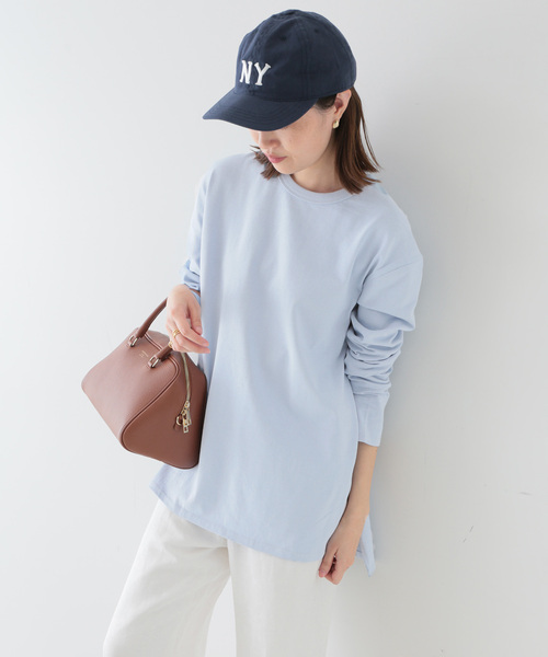SLOBE IENA（スローブイエナ）の「BD天竺ロングスリーブカットソー◆（Tシャツ/カットソー・レディース・ホワイト/スカイブルー・FREE）」の18枚目の写真