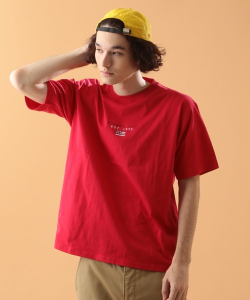 AVIREX(アヴィレックス)の「ブロック ロゴ ショートスリーブ Tシャツ / BLOCK LOGO L/S T-SHIRT / アヴィレックス / AVIREX(Tシャツ/カットソー・メンズ・レッド/ネイビー/ブラック/ホワイト/カーキ/イエロー・X-LARGE/XX-LARGE/LARGE/MEDIUM)」の6枚目の写真