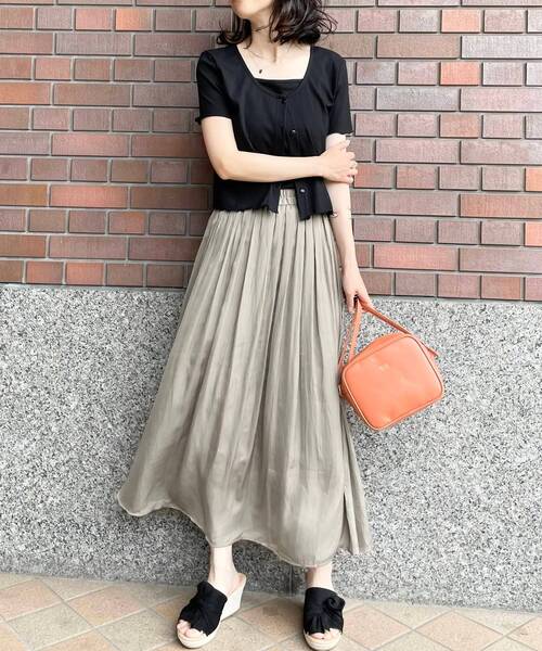 DRESKIP（ドレスキップ）の「◆【歩きやすい/ふかふか/まが～る】 ねじりリボンサンダル（サンダル・レディース・ブラック/ベージュ系/ブラウン系/イエロー/ブルー系3・25/55/45/35）」の14枚目の写真