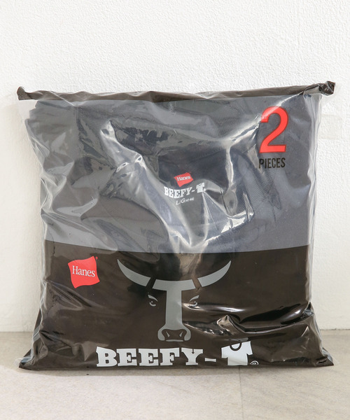 SENSE OF PLACE by URBAN RESEARCH(センスオブプレイスバイアーバンリサーチ)の「『WEB限定』Hanes BEEFY LONG SLEEVE T-SHIRTS 2P(Tシャツ/カットソー・メンズ・ホワイト/ブラック・MEDIUM/LARGE/X-LARGE)」の3枚目の写真