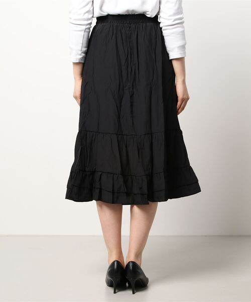 Clice de Paris(クリシェドゥパリス)の「K/ティアードスカート(スカート・レディース・ブラック/ホワイト/パープル・ONESIZE)」の4枚目の写真