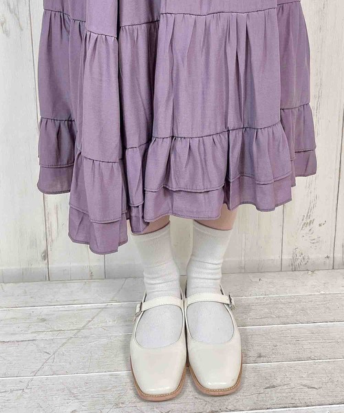 Clice de Paris(クリシェドゥパリス)の「K/ティアードスカート(スカート・レディース・ブラック/ホワイト/パープル・ONESIZE)」の16枚目の写真