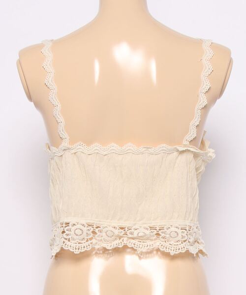 Clice de Paris（クリシェドゥパリス）の「K/レースキャミソール（キャミソール・レディース・ベージュ/ホワイト/グリーン・ONESIZE）」の4枚目の写真
