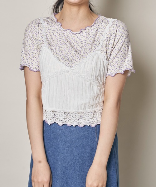 Clice de Paris（クリシェドゥパリス）の「K/レースキャミソール（キャミソール・レディース・ベージュ/ホワイト/グリーン・ONESIZE）」の10枚目の写真