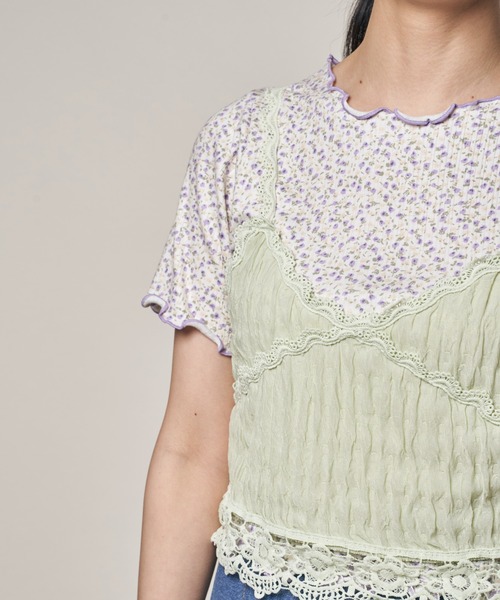 Clice de Paris（クリシェドゥパリス）の「K/レースキャミソール（キャミソール・レディース・ベージュ/ホワイト/グリーン・ONESIZE）」の12枚目の写真