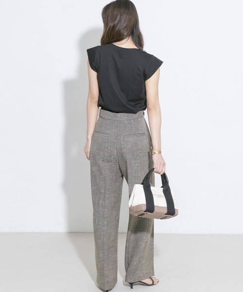 URBAN RESEARCH ROSSO(アーバンリサーチロッソ)の「スラブツィードパンツ(その他パンツ・レディース・ベージュ/ブラック系その他・38/36)」の22枚目の写真