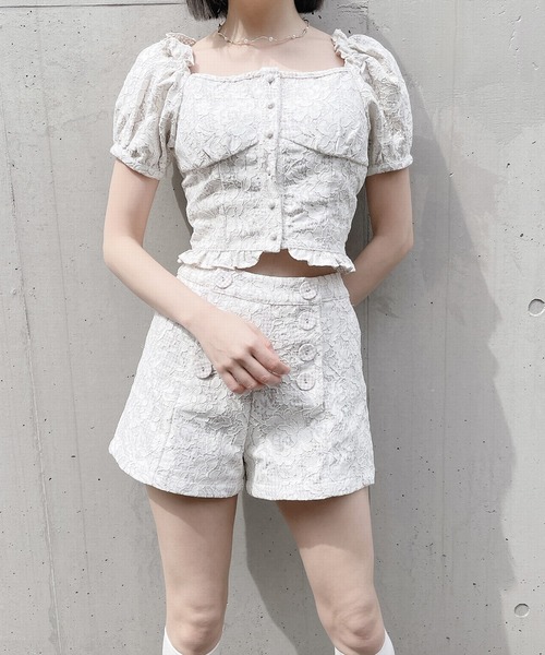 lilLilly(リルリリー)の「ギンガムレースブラウス(シャツ/ブラウス・レディース・ベージュ/ブラック・FREE)」の21枚目の写真