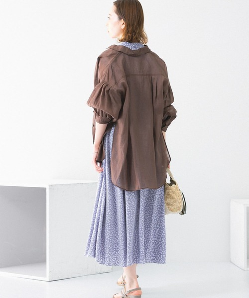 URBAN RESEARCH ROSSO WOMEN（アーバンリサーチ　ロッソ）の「ラミーオーバーデザインシャツ（シャツ/ブラウス・レディース・ベージュ系その他/イエロー系その他/ブラウン系その他・FREE）」の13枚目の写真