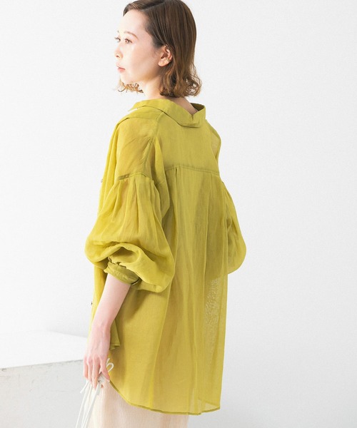 URBAN RESEARCH ROSSO WOMEN（アーバンリサーチ　ロッソ）の「ラミーオーバーデザインシャツ（シャツ/ブラウス・レディース・ベージュ系その他/イエロー系その他/ブラウン系その他・FREE）」の16枚目の写真