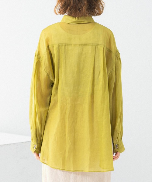 URBAN RESEARCH ROSSO WOMEN（アーバンリサーチ　ロッソ）の「ラミーオーバーデザインシャツ（シャツ/ブラウス・レディース・ベージュ系その他/イエロー系その他/ブラウン系その他・FREE）」の22枚目の写真