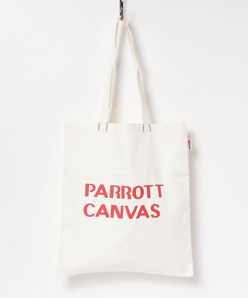 PARROTT CANVAS(パロットキャンバス)の「PARROTT CANVAS/パロットキャンバス Logo Bag(トートバッグ・レディース・グリーン/ホワイト/ピンク/ベージュ・ONE SIZE)」の18枚目の写真