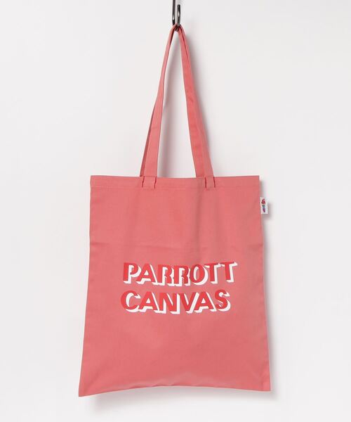 PARROTT CANVAS(パロットキャンバス)の「PARROTT CANVAS/パロットキャンバス Logo Bag(トートバッグ・レディース・グリーン/ホワイト/ピンク/ベージュ・ONE SIZE)」の19枚目の写真