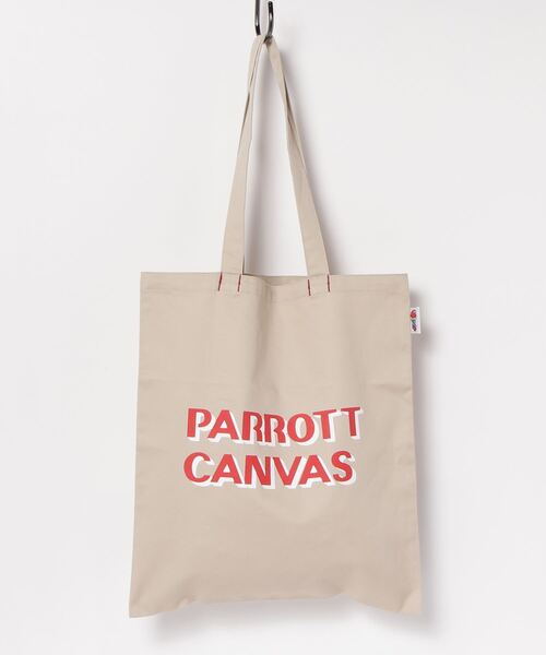 PARROTT CANVAS(パロットキャンバス)の「PARROTT CANVAS/パロットキャンバス Logo Bag(トートバッグ・レディース・グリーン/ホワイト/ピンク/ベージュ・ONE SIZE)」の21枚目の写真