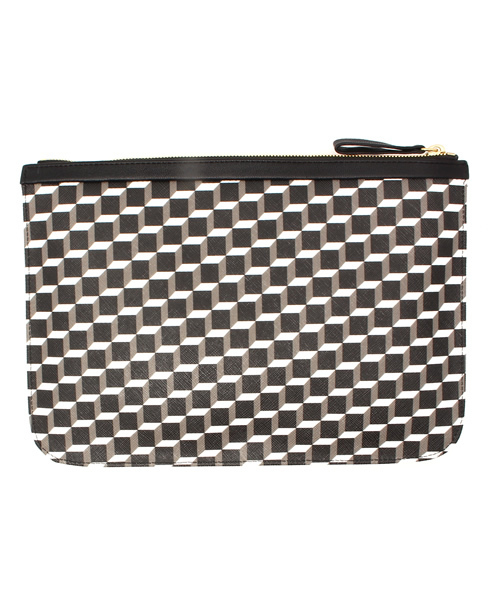 PIERRE HARDY（ピエールアルディ）の「PIERRE HARDY  クラッチＬキャンバスキューブ（クラッチバッグ・メンズ・ブラック・FREE）」の5枚目の写真