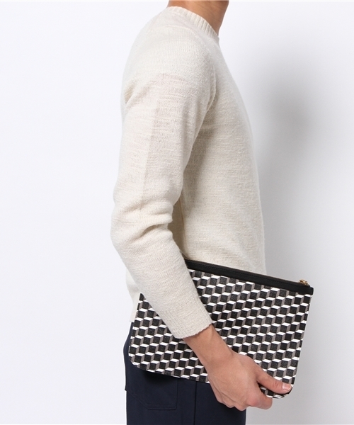 PIERRE HARDY（ピエールアルディ）の「PIERRE HARDY  クラッチＬキャンバスキューブ（クラッチバッグ・メンズ・ブラック・FREE）」の6枚目の写真