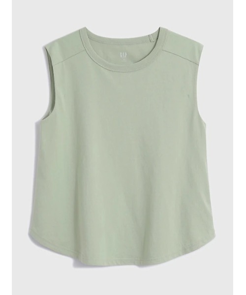 GAP（ギャップ）の「ソフトジャージー 丸裾 タンクトップ（タンクトップ・レディース・グリーン/グレー/ベージュ/ホワイト/ブルー/ブラック・L/XL/S/XS/M/XXS）」の5枚目の写真