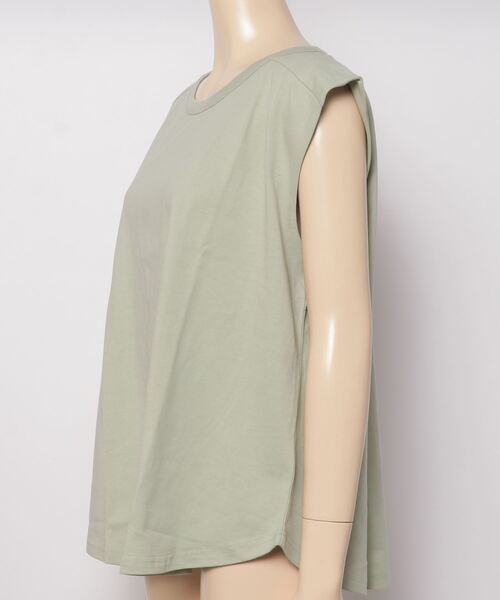 GAP（ギャップ）の「ソフトジャージー 丸裾 タンクトップ（タンクトップ・レディース・グリーン/グレー/ベージュ/ホワイト/ブルー/ブラック・L/XL/S/XS/M/XXS）」の8枚目の写真