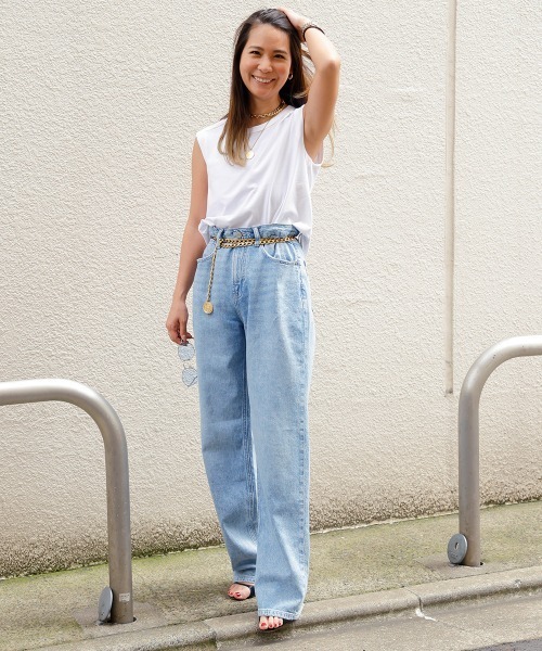 GAP（ギャップ）の「ソフトジャージー 丸裾 タンクトップ（タンクトップ・レディース・グリーン/グレー/ベージュ/ホワイト/ブルー/ブラック・L/XL/S/XS/M/XXS）」の16枚目の写真