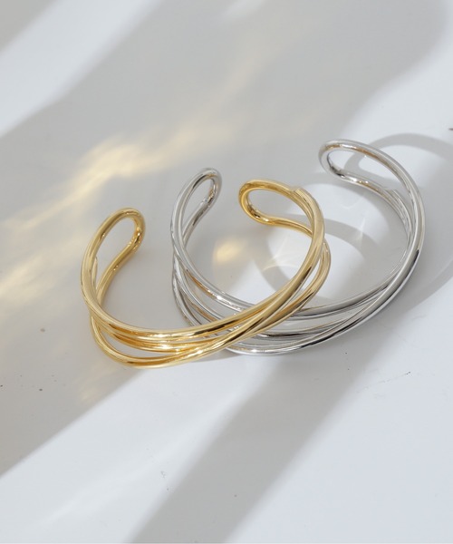 N.（N. Natural Beauty Basic）（エヌエヌナチュラルビューティーベーシック）の「ニュアンスバングル（ネックレス・レディース・シルバー/ゴールド・FREE）」の2枚目の写真