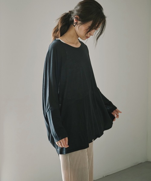 Fashion Letter(ファッションレター)の「UVドルマンカットソー(Tシャツ/カットソー・レディース・ブラック/グレー/ホワイト/ネイビー・FREE)」の19枚目の写真