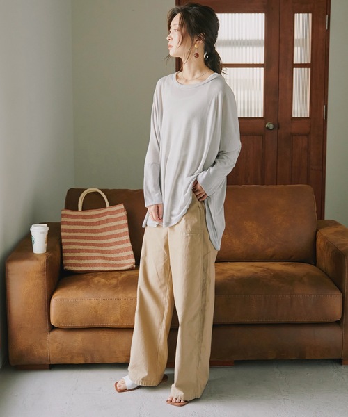 Fashion Letter(ファッションレター)の「UVドルマンカットソー(Tシャツ/カットソー・レディース・ブラック/グレー/ホワイト/ネイビー・FREE)」の21枚目の写真