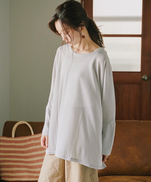Fashion Letter(ファッションレター)の「UVドルマンカットソー(Tシャツ/カットソー・レディース・ブラック/グレー/ホワイト/ネイビー・FREE)」の12枚目の写真
