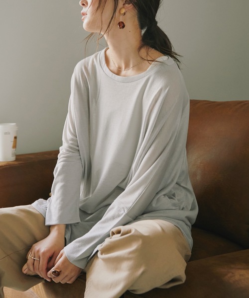 Fashion Letter(ファッションレター)の「UVドルマンカットソー(Tシャツ/カットソー・レディース・ブラック/グレー/ホワイト/ネイビー・FREE)」の22枚目の写真