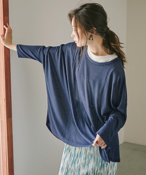 Fashion Letter(ファッションレター)の「UVドルマンカットソー(Tシャツ/カットソー・レディース・ブラック/グレー/ホワイト/ネイビー・FREE)」の13枚目の写真