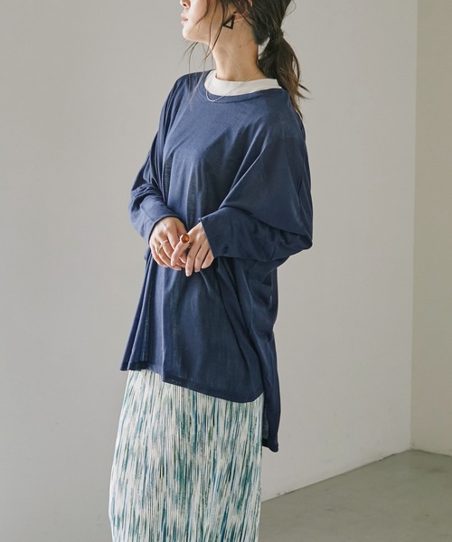 Fashion Letter(ファッションレター)の「UVドルマンカットソー(Tシャツ/カットソー・レディース・ブラック/グレー/ホワイト/ネイビー・FREE)」の18枚目の写真