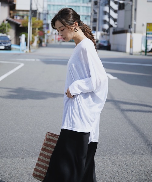 Fashion Letter(ファッションレター)の「UVドルマンカットソー(Tシャツ/カットソー・レディース・ブラック/グレー/ホワイト/ネイビー・FREE)」の5枚目の写真
