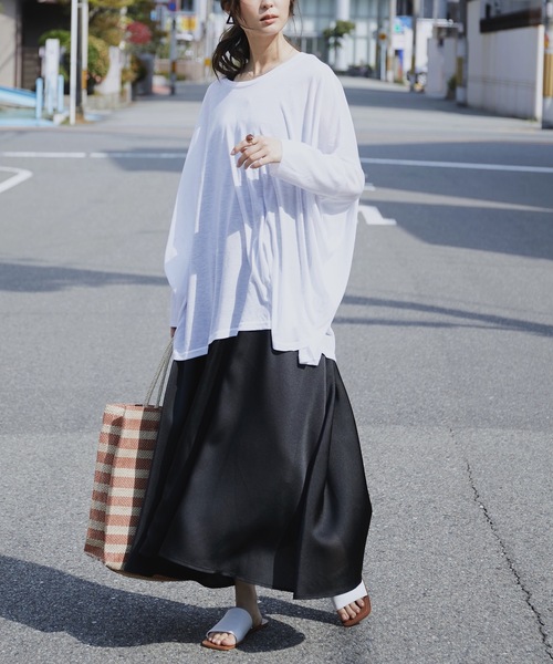 Fashion Letter(ファッションレター)の「UVドルマンカットソー(Tシャツ/カットソー・レディース・ブラック/グレー/ホワイト/ネイビー・FREE)」の11枚目の写真