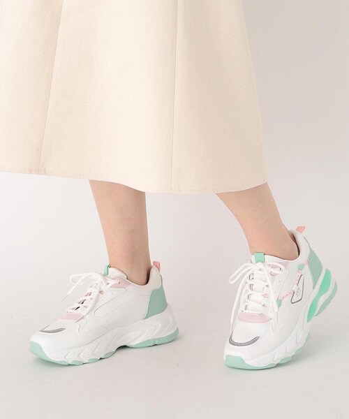 cs T&P(シーエスティーアンドピー)の「カラフルダッドスニーカー(スニーカー・レディース・ブラック/グリーン/ブルー・L/M/S)」の4枚目の写真