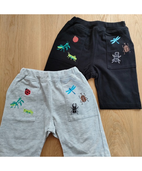ACOBA(ACOBA)の「虫ワッペン付きパンツ(その他パンツ・キッズ・ブラック/グレー・90/100/110/120/80/130/95)」の9枚目の写真