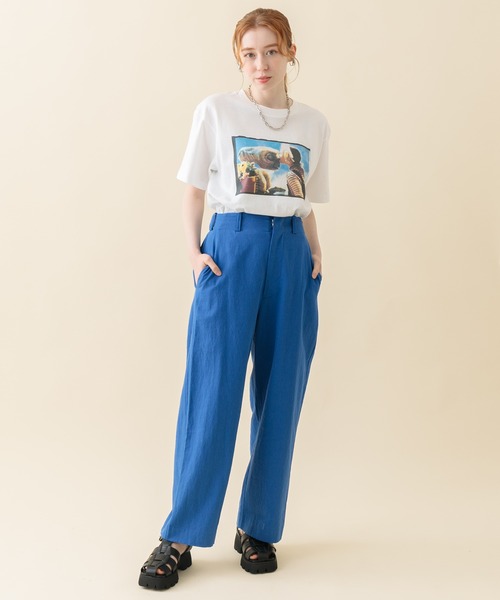 Paradise Picnic(パラダイスピクニック)の「ET フィルムアートTシャツ(Tシャツ/カットソー・レディース・ベージュ/ブルー・FREE)」の9枚目の写真