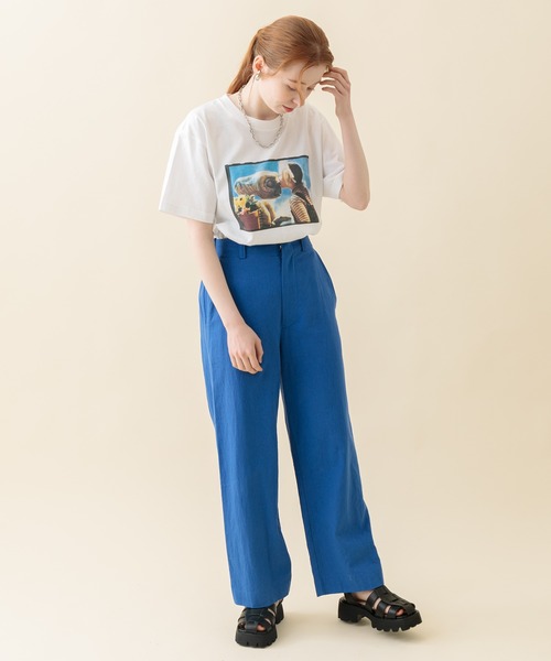 Paradise Picnic(パラダイスピクニック)の「ET フィルムアートTシャツ(Tシャツ/カットソー・レディース・ベージュ/ブルー・FREE)」の16枚目の写真