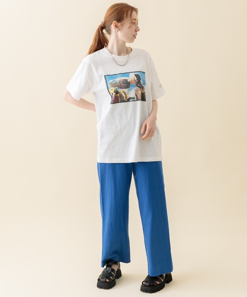 Paradise Picnic(パラダイスピクニック)の「ET フィルムアートTシャツ(Tシャツ/カットソー・レディース・ベージュ/ブルー・FREE)」の6枚目の写真