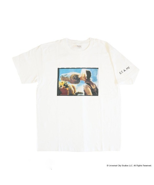 Paradise Picnic(パラダイスピクニック)の「ET フィルムアートTシャツ(Tシャツ/カットソー・レディース・ベージュ/ブルー・FREE)」の5枚目の写真