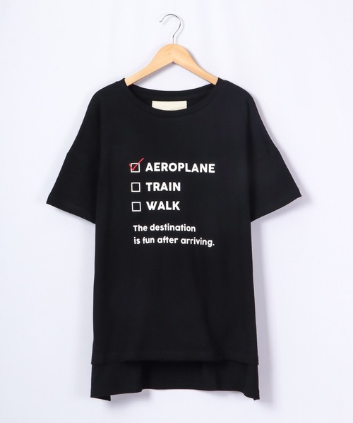 FUNALIVE(ファンアライブ)の「AMERICAN FUDGE トラベルモチーフ5分袖Tシャツ(Tシャツ/カットソー・レディース・グリーン/ラベンダー/ナチュラル/オフホワイト/ブラック・FREE)」の11枚目の写真