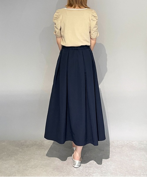 PICCIN PERLA（ピッチンペルラ）の「ポケットパールタックスカート（スカート・レディース・ブラック/ネイビー・S/M）」の12枚目の写真