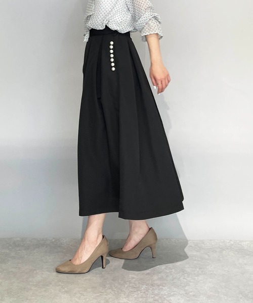 PICCIN PERLA（ピッチンペルラ）の「ポケットパールタックスカート（スカート・レディース・ブラック/ネイビー・S/M）」の20枚目の写真