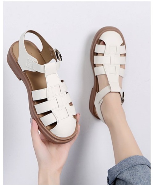 Ritzy（リッツィー）の「グルカサンダル（サンダル・レディース・ホワイト/ブラック・23/24/22.5/23.5）」の9枚目の写真