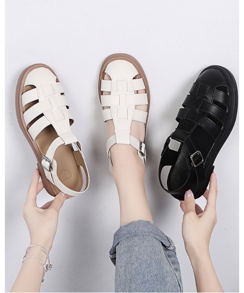 Ritzy（リッツィー）の「グルカサンダル（サンダル・レディース・ホワイト/ブラック・23/24/22.5/23.5）」の15枚目の写真