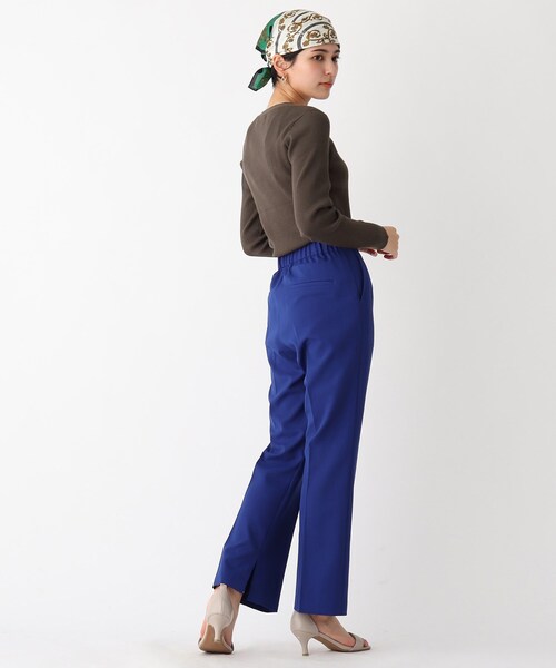 OPAQUE.CLIP（オペークドットクリップ）の「◆アセテートコットン リブVネックカーディガン【マルチファンクション/WEB限定カラー・サイズ】（カーディガン/ボレロ・レディース・ブラック/ブラウン系その他/ホワイト系その他6/ベージュ系8/ライトグリーン系/ブルー系7/ピンク系・40/38/36）」の13枚目の写真